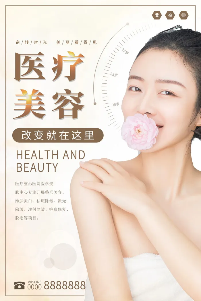 医美海报医疗美容psd模版下载