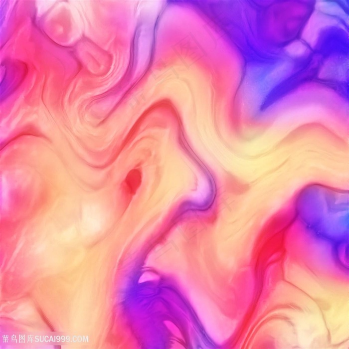 紫色黄橙色幻彩曲线背景图片
