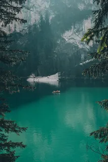 湖, 自然, 山, 船, 划艇, 阿尔卑斯山, 水