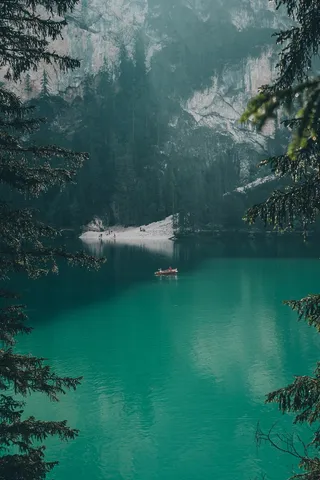 湖, 自然, 山, 船, 划艇, 阿尔卑斯山, 水