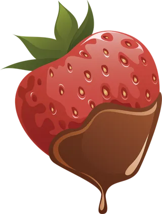 巧克力草莓红色情人节