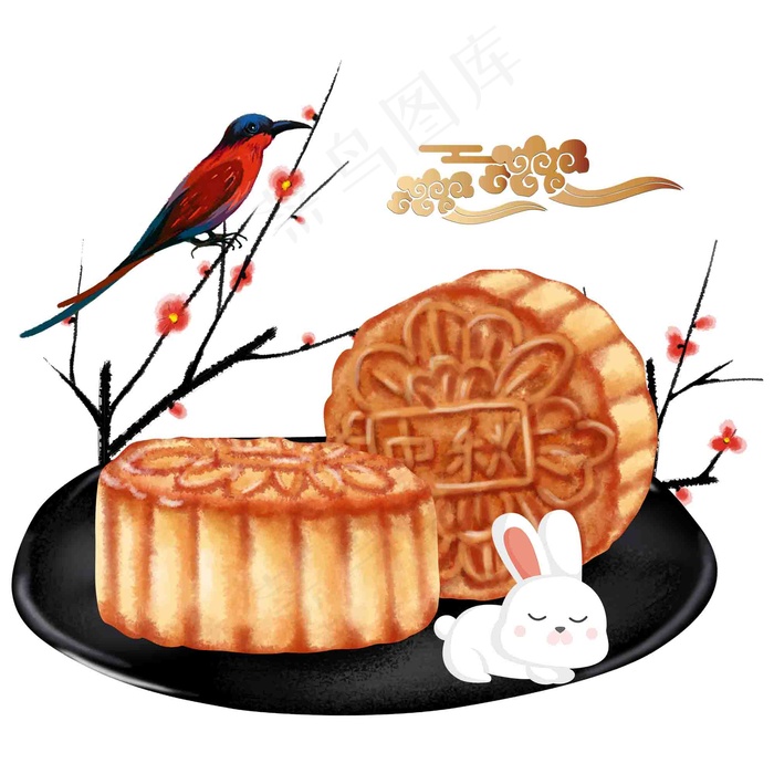 月饼素材图片psd模版下载