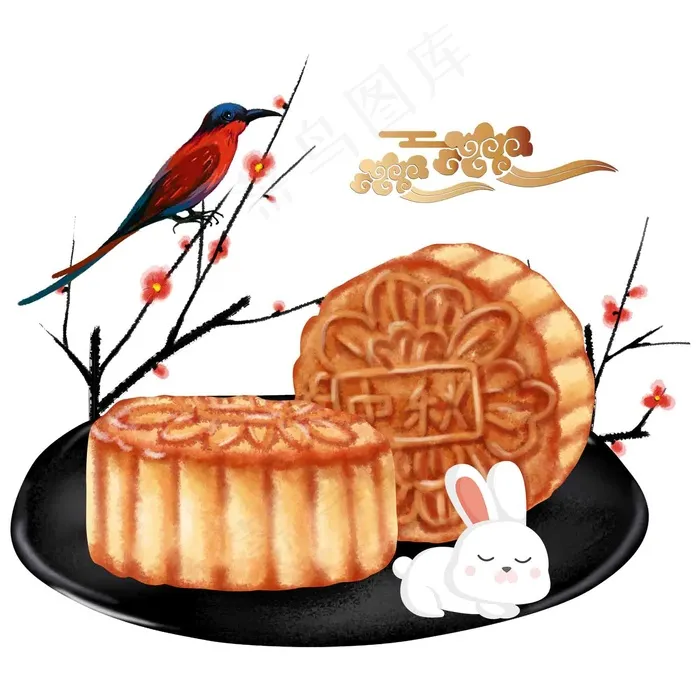 月饼素材图片psd模版下载
