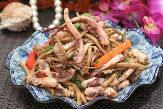 茶树菇爆鲜鱿 (4)