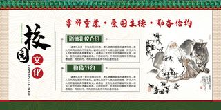 校园文化墙尊师重道