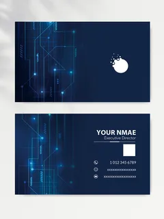 简洁名片图片模版