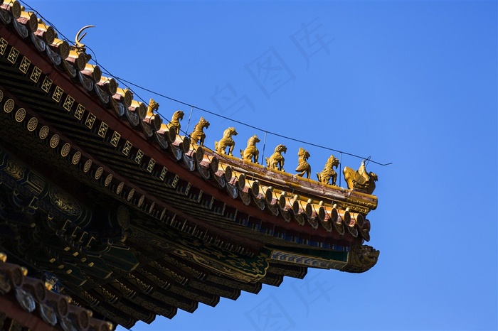 北京故宫五脊六兽摄影