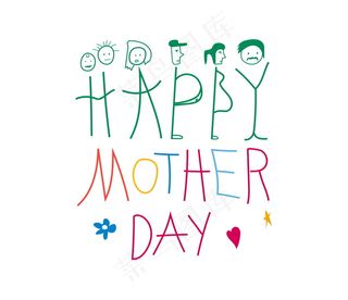 母亲节快乐英文字图片