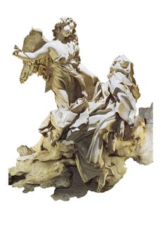 雕塑素材psd模版