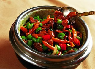 川菜湘菜高清菜谱 石锅鸡杂