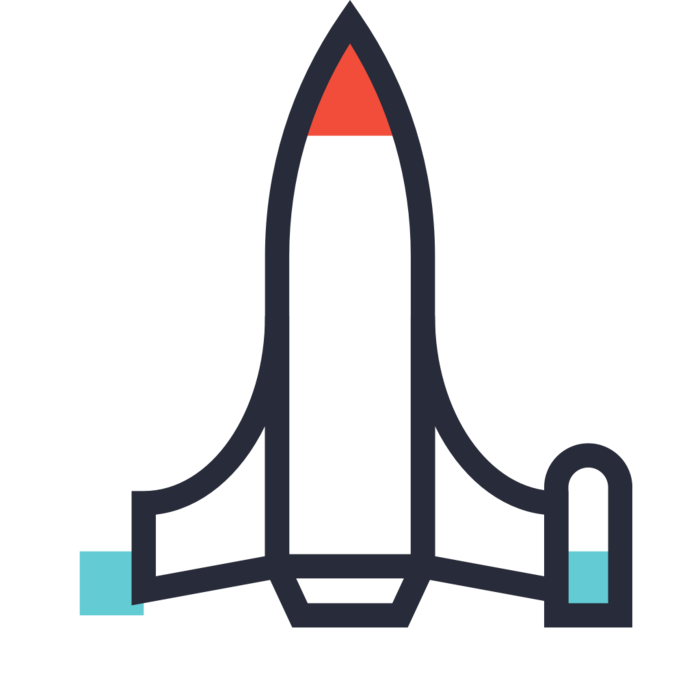 火箭简笔画图标