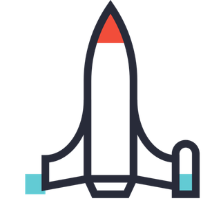 火箭简笔画图标