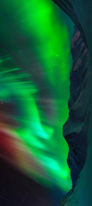 绿色极光壁纸图片