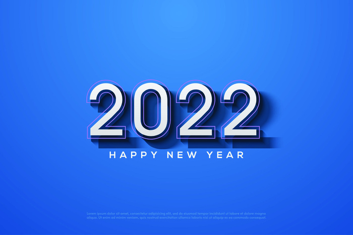 2022创意艺术字体新年虎年圣诞节数字立体质感文字AI矢量设计素材