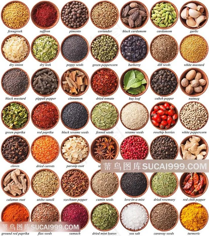 美味食材调料粉末高清图
