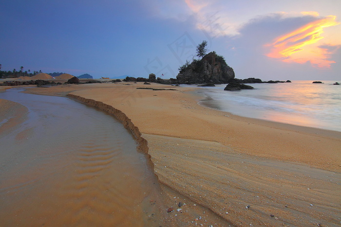 海岸风景摄影图.