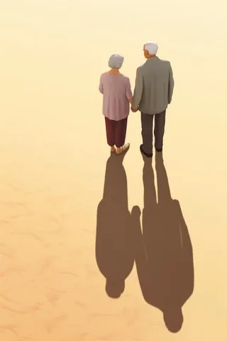 老人复古背影背景