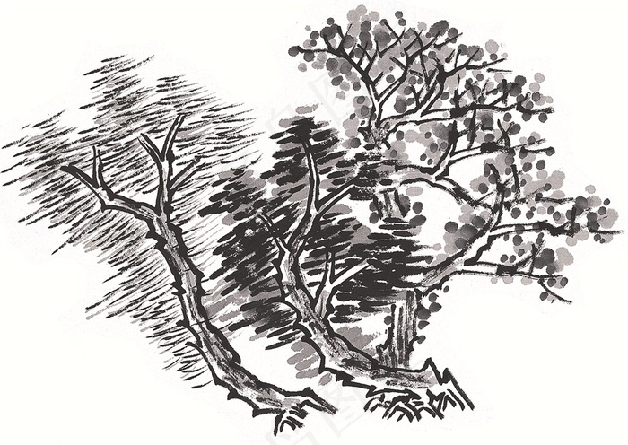 树美术绘画素材