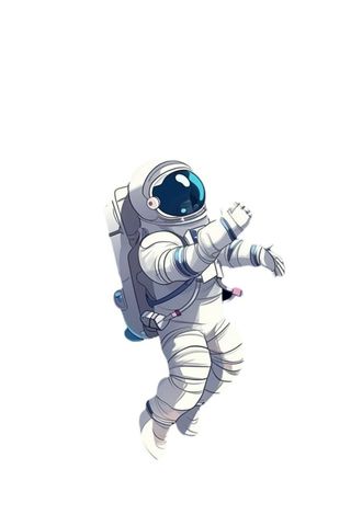 航天宇航员插画元素