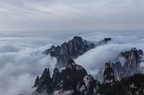 安徽黄山云海风景高清图