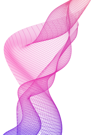 紫色波纹渐变线条科技电商免抠png