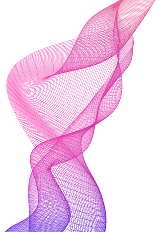 紫色波纹渐变线条科技电商免抠png