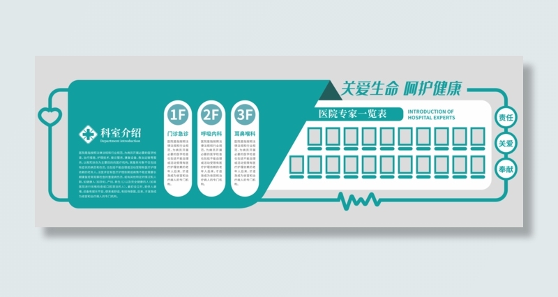 医院科室背景墙