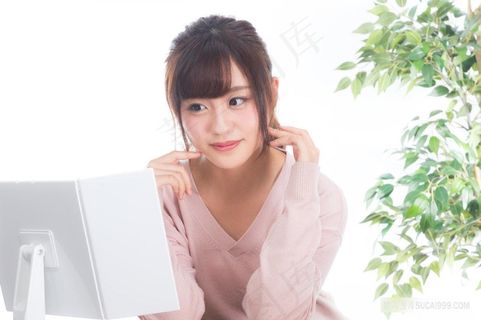 清纯女孩可爱女生美女日本女孩美妆化妆看手机看视频高清图