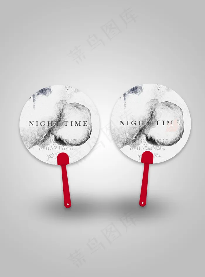 扇子折扇psd素材(2048x2774)psd模版下载