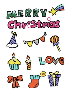 平安夜卡通素材