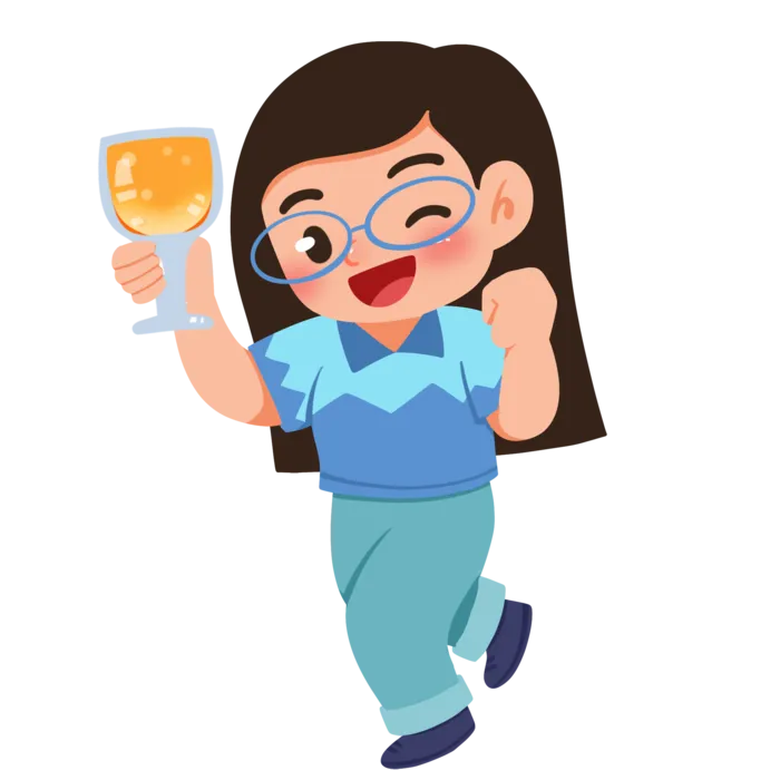 趣味啤酒节干杯庆祝人物元素插画