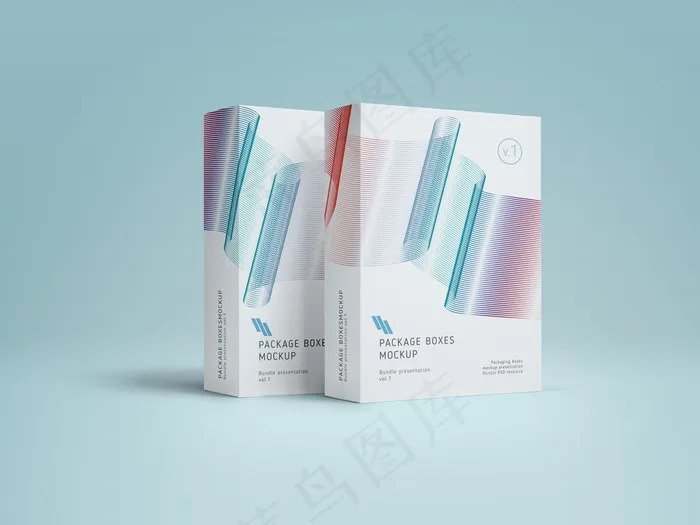 外包装时尚大气产品包装盒样机(4000x3000)psd模版下载