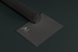 高端暗黑文具类文创VI样机模板