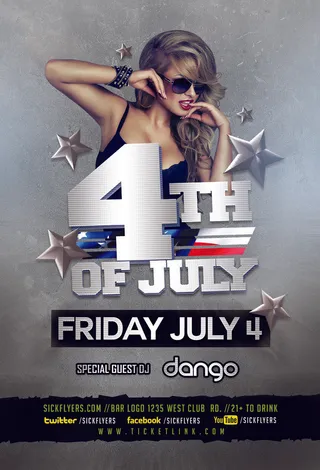 美女传单宣传广告PSD素材