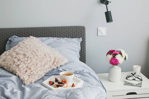 北欧简约现代清新卧室室内设计场景(25)