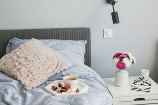 北欧简约现代清新卧室室内设计场景(25)