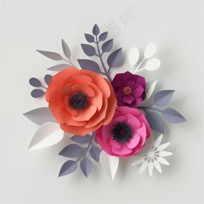 漂亮的花卉剪贴画高清图片素材