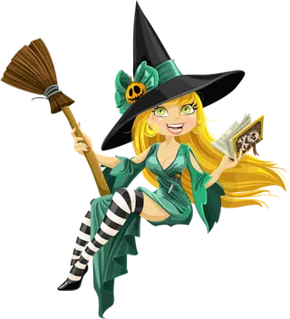 女巫可爱卡通