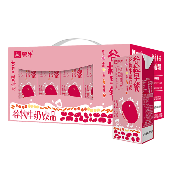 蒙牛谷粒早餐7超市商品白底图免抠实物摄影png格式图片透明底