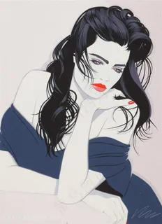 帕特里克安吉尔手绘时尚女性装饰画