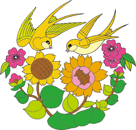 中国吉祥图免扣元素矢量图燕子