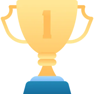 彩色奖杯元素图标