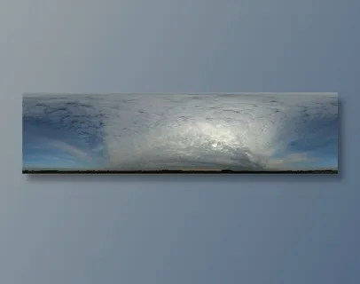 漂亮蓝天云彩全景图