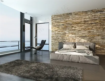 时尚欧式卧室装修高清图片