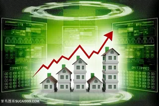 创意箭头与房子模型高清