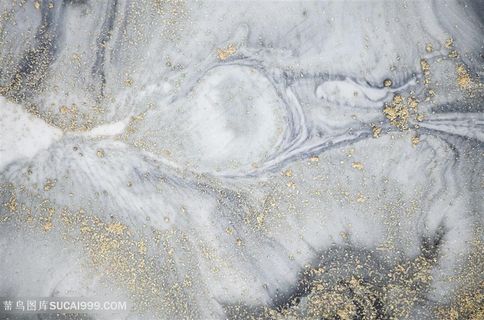 黑白鎏金大理石墨纹底纹背景