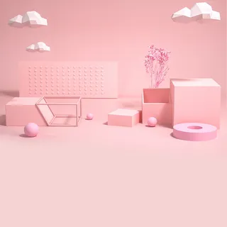 立体C4D场景电商首页主图直通车促销banner海报背景PSD素材