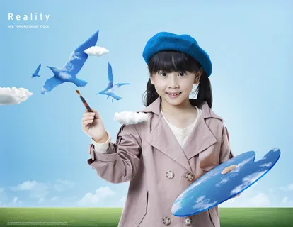 儿童成长奇幻鸽子海报