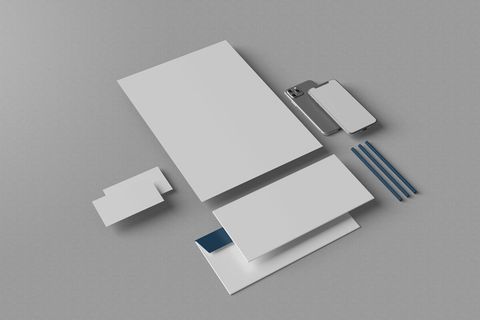 设计办公室品牌标志样机素材