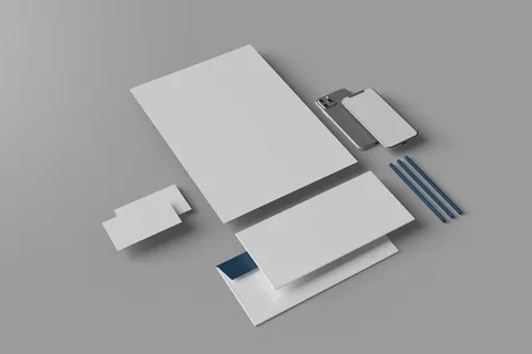 设计办公室品牌标志样机素材